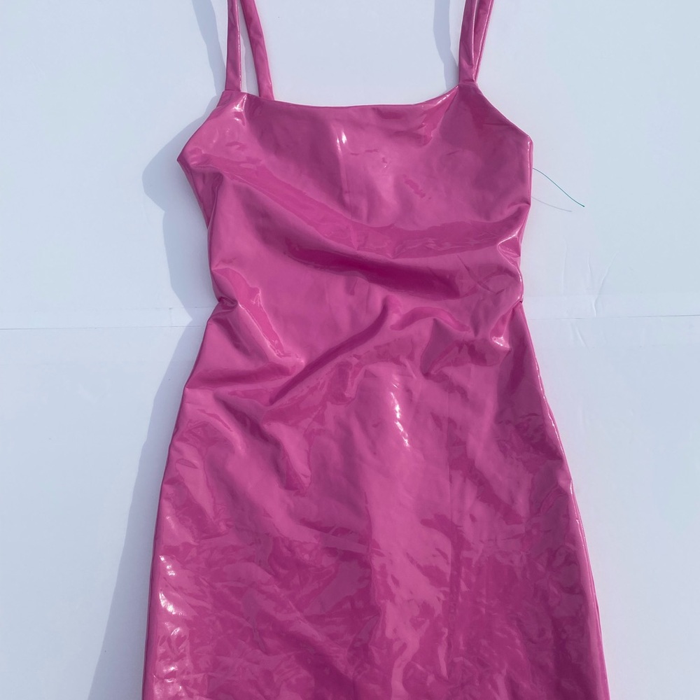 Superdown Pink Bodycon Mini Dress with Spaghetti Straps for Night Out
